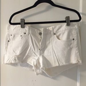 AE white shorts